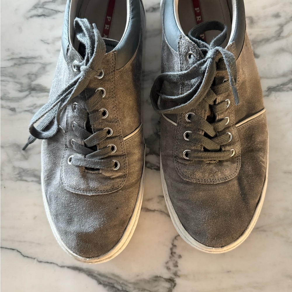 Prada Men's Gray Sneakers